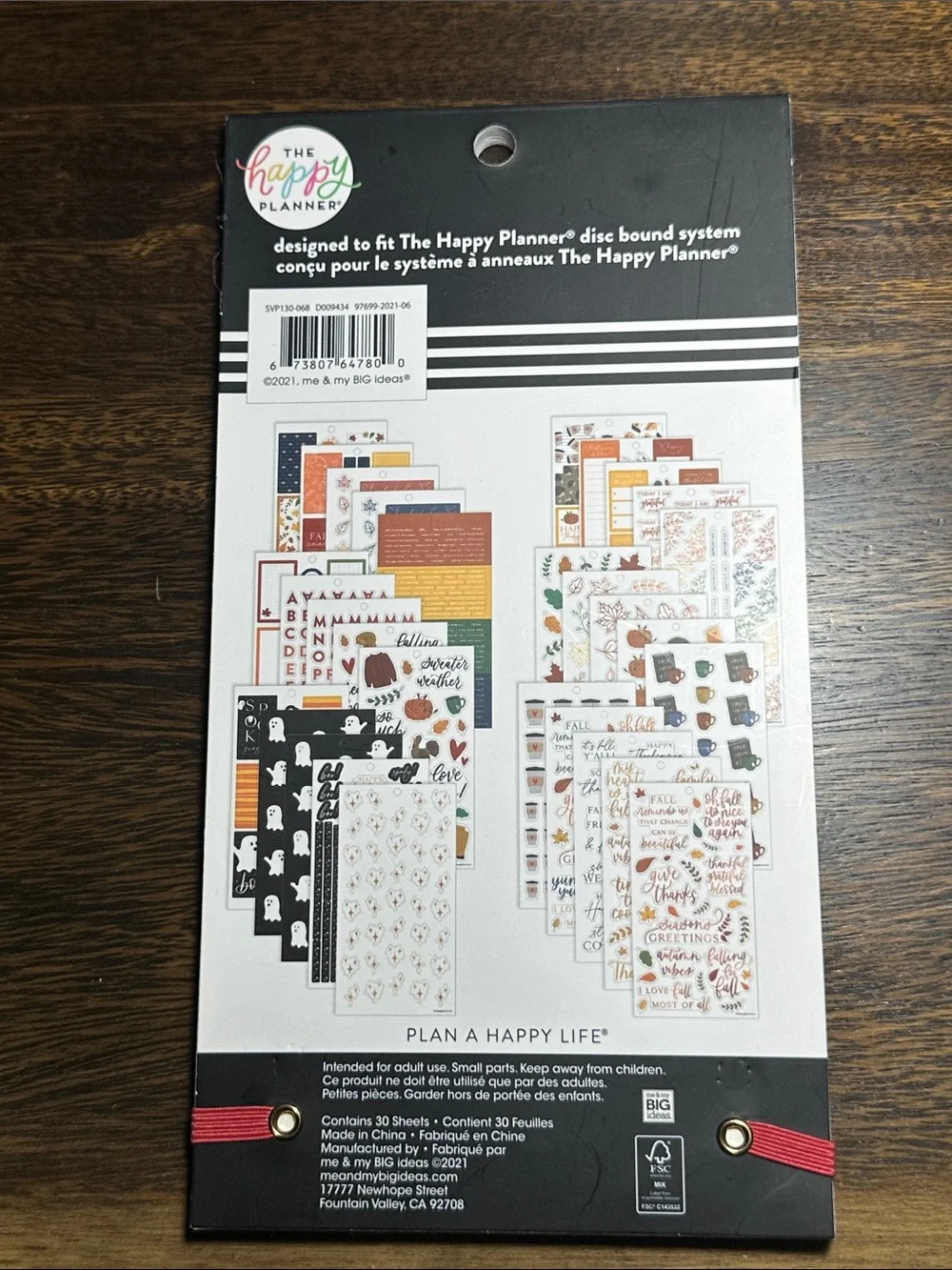 The Happy Planner Seasonal Fall Sticker Book